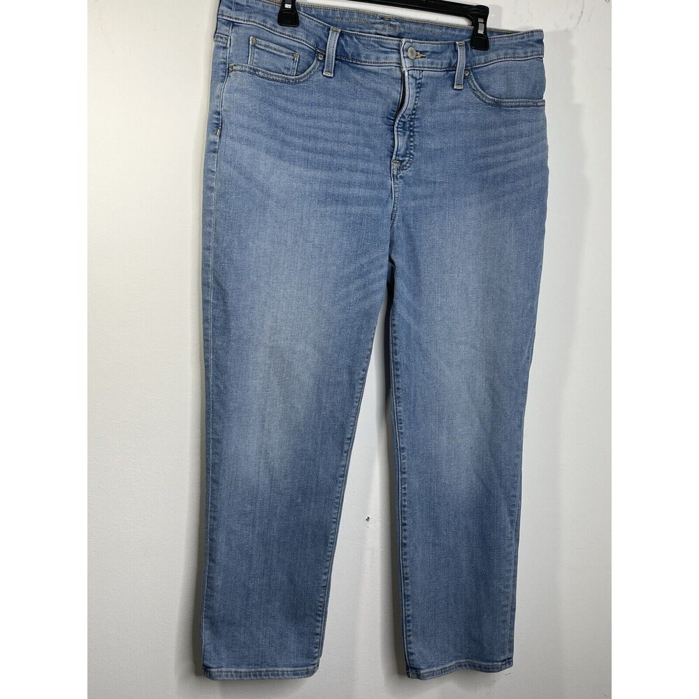 Chicos So Slimming Girl Friend Slim Leg Crop Jean Denim Stretch Sz 2.5 / 14 / L